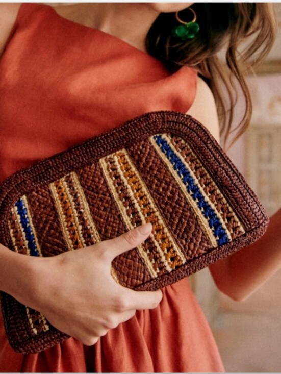 Sezane Handbags - Sezane Carla Woven Bag Clutch